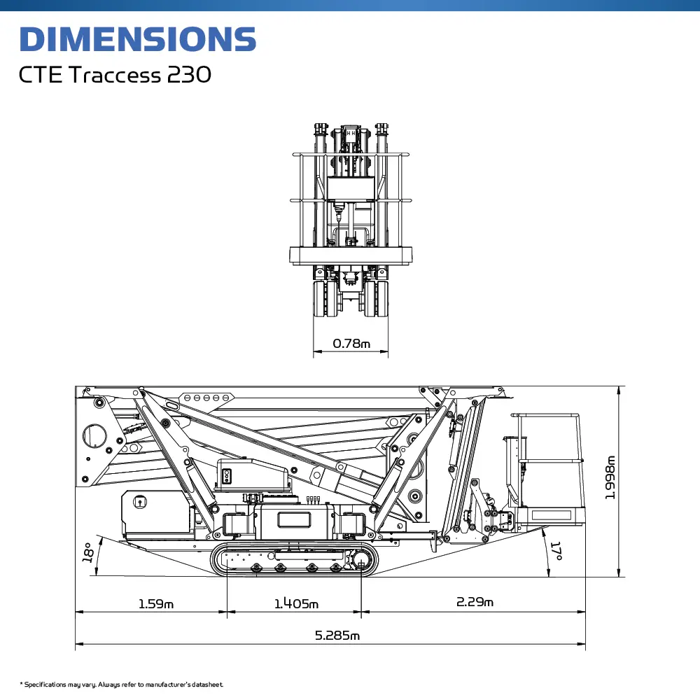 CTE Traccess 230 - Super MEWP - Hire Safe Solutions