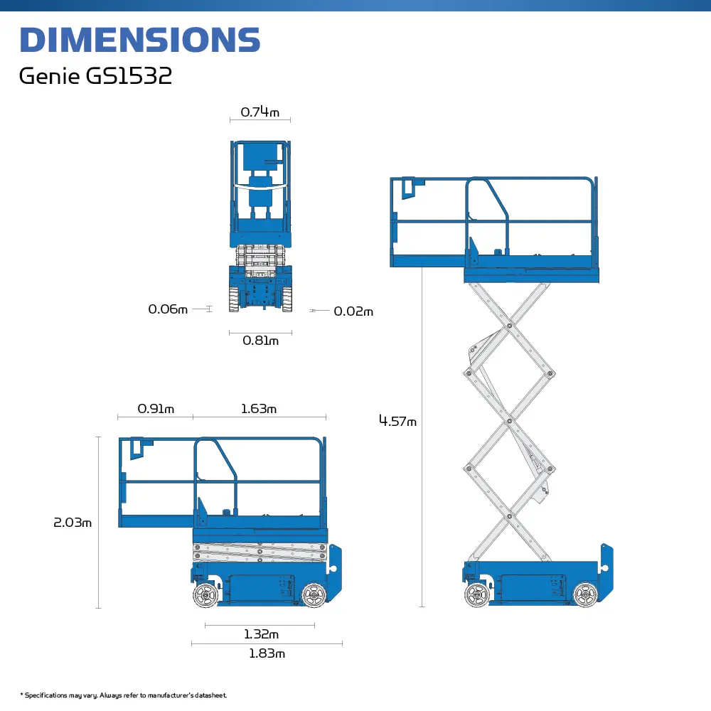 Genie GS1532 - Scissor Lift - Hire Safe Solutions