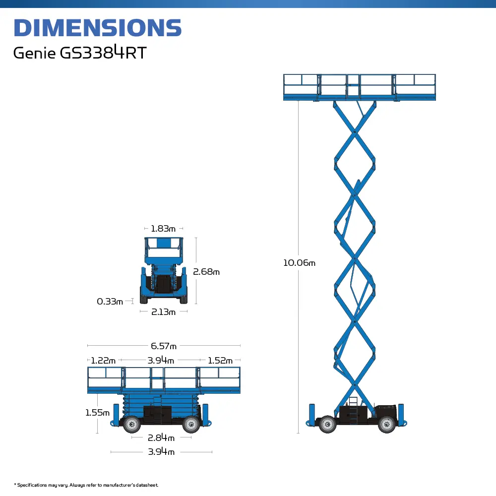 Genie GS3384RT - Scissor Lift - Hire Safe Solutions