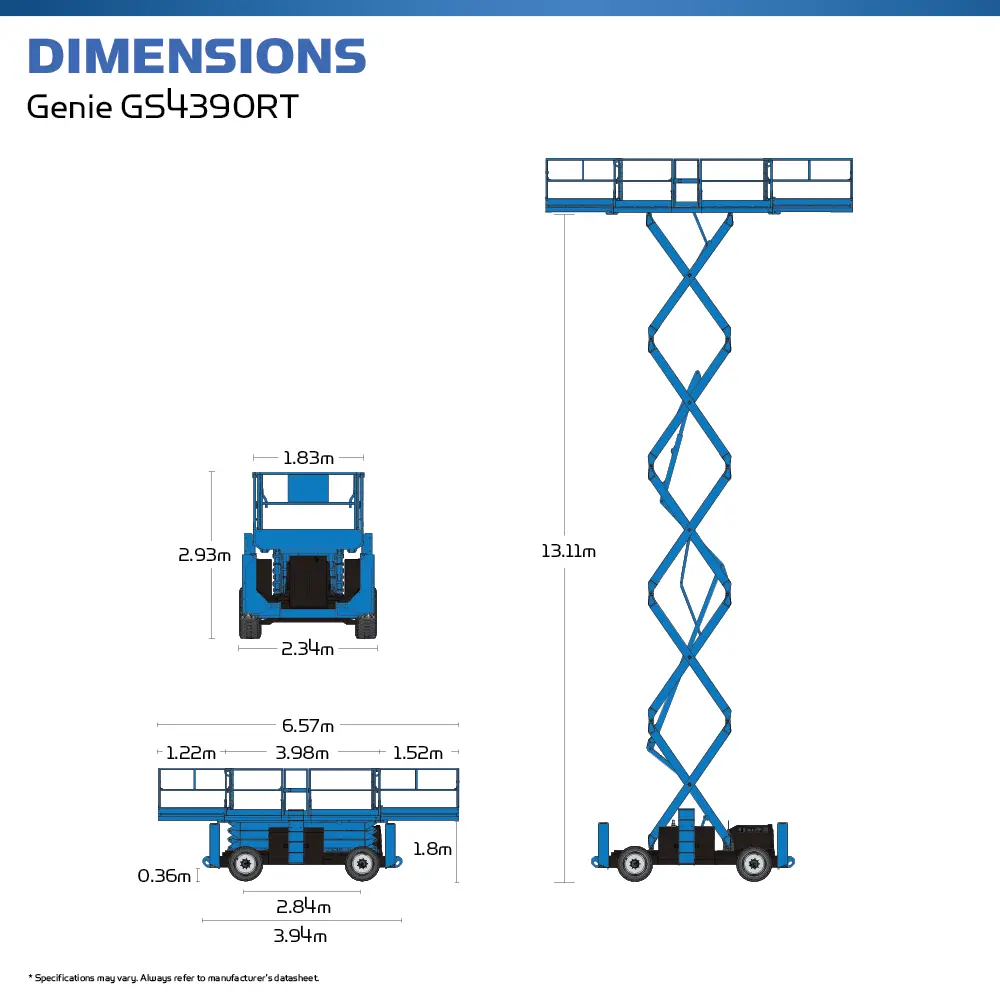Genie GS4390RT - Scissor Lift - Hire Safe Solutions