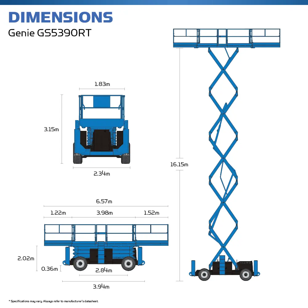 Genie GS5390RT - Scissor Lift - Hire Safe Solutions