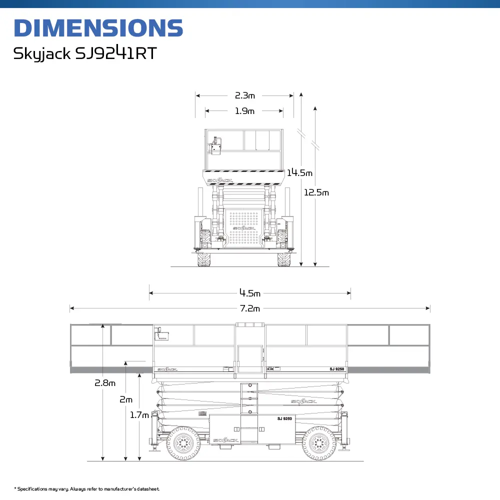 Skyjack SJ9241RT - Scissor Lift - Hire Safe Solutions