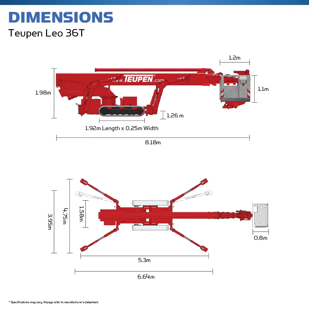 Teupen Leo 36T - Spider Lift - Hire Safe Solutions