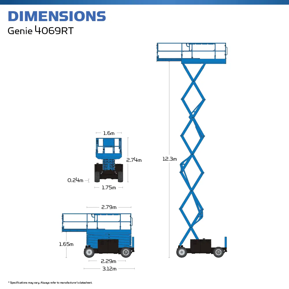 Genie 4069RT - Scissor Lift - Hire Safe Solutions