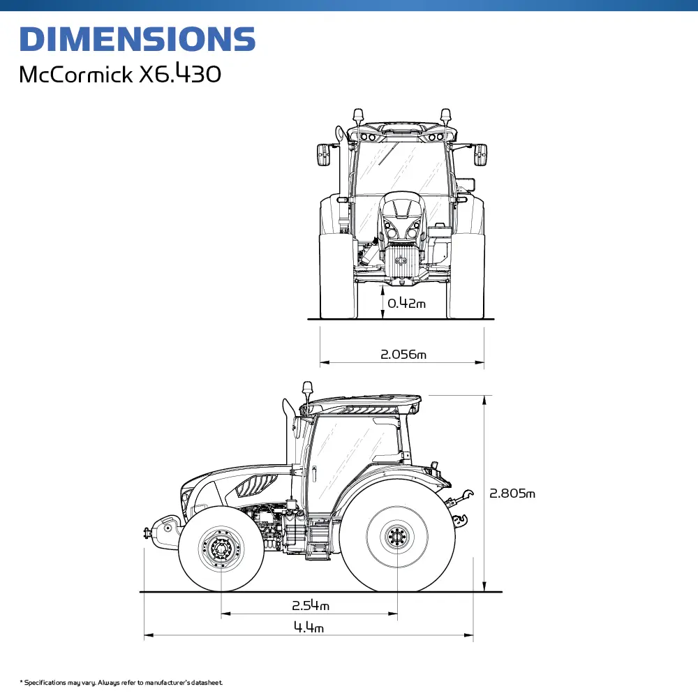 McCormick X6.430 Tractor - Extreme Terrain Vehicle - Hire Safe Solutions