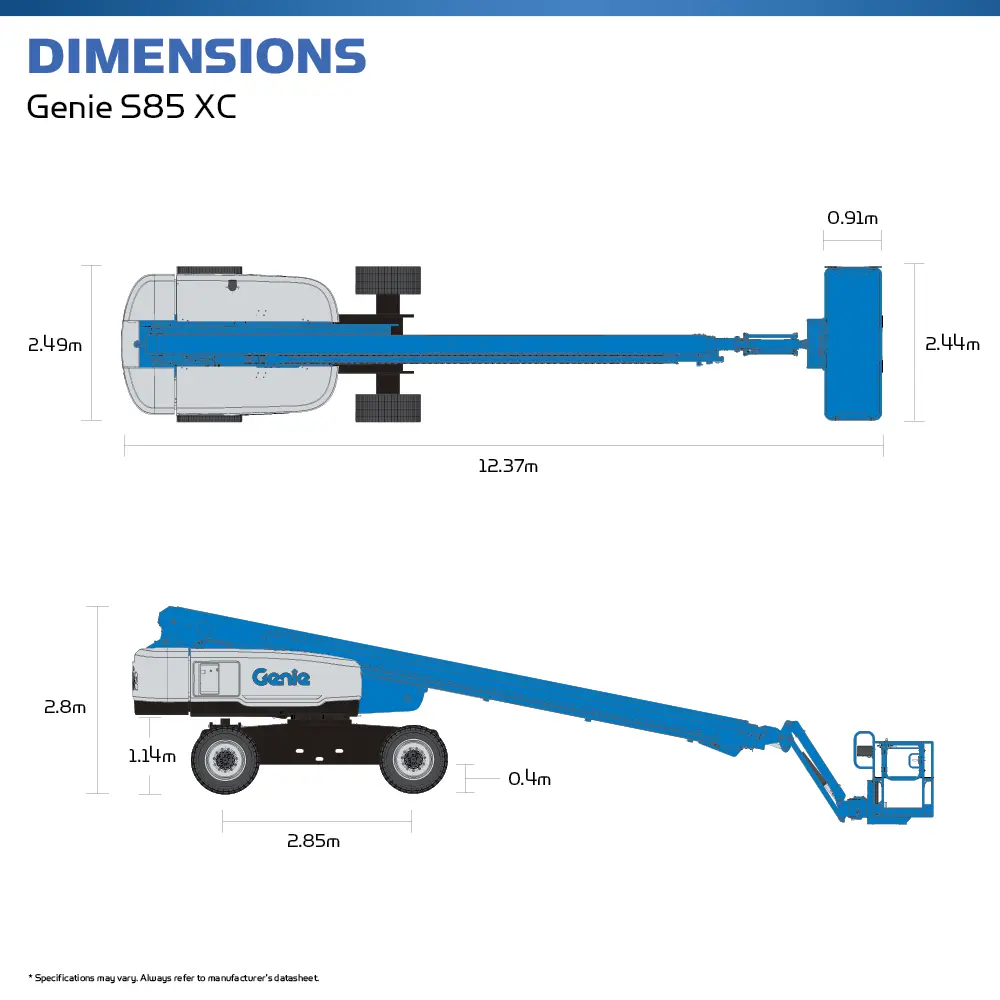 Genie S85 XC - Super MEWP - Hire Safe Solutions