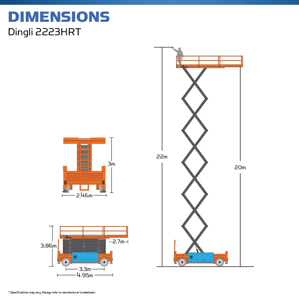 Dingli 2223HRT - Scissor Lift - Hire Safe Solutions
