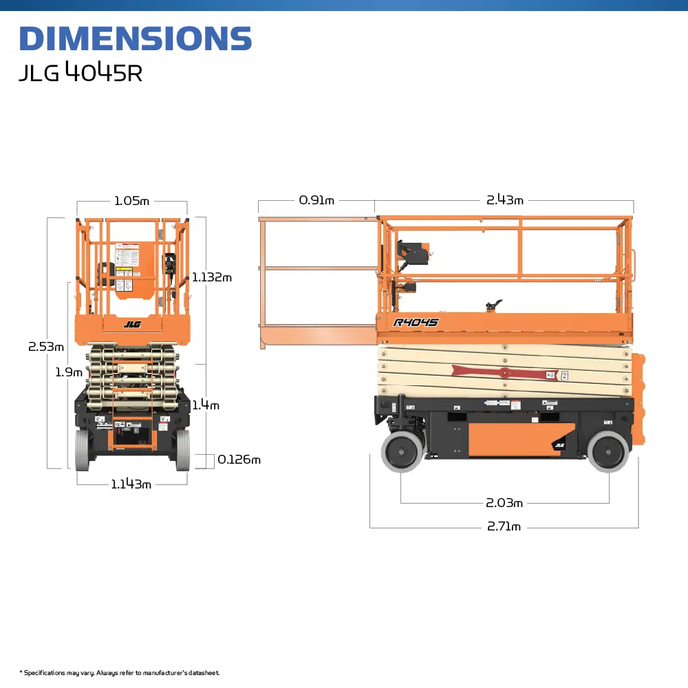 JLG 4045R - Scissor Lift - Hire Safe Solutions