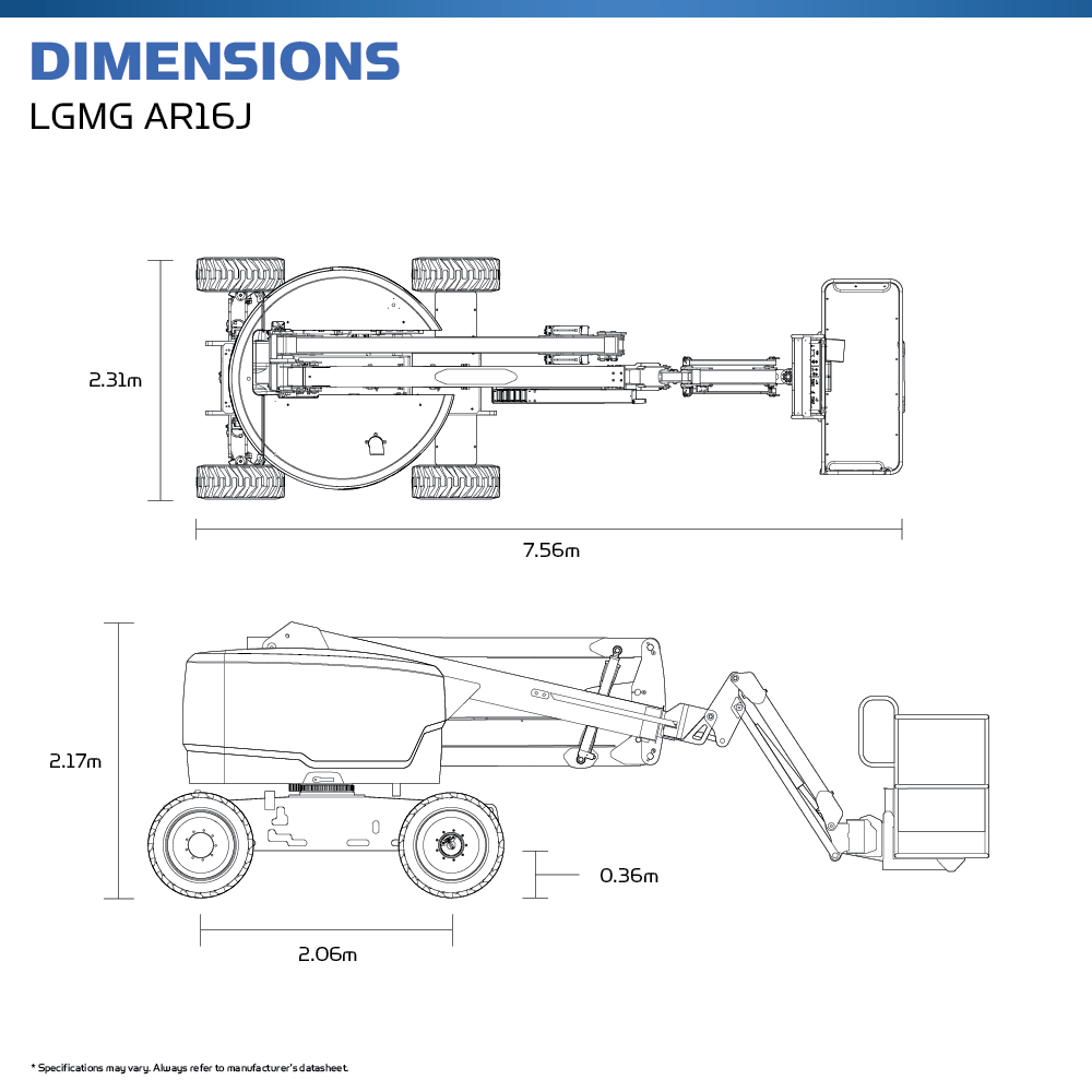 LGMG AR16J - Diesel Cherry Picker - Hire Safe Solutions