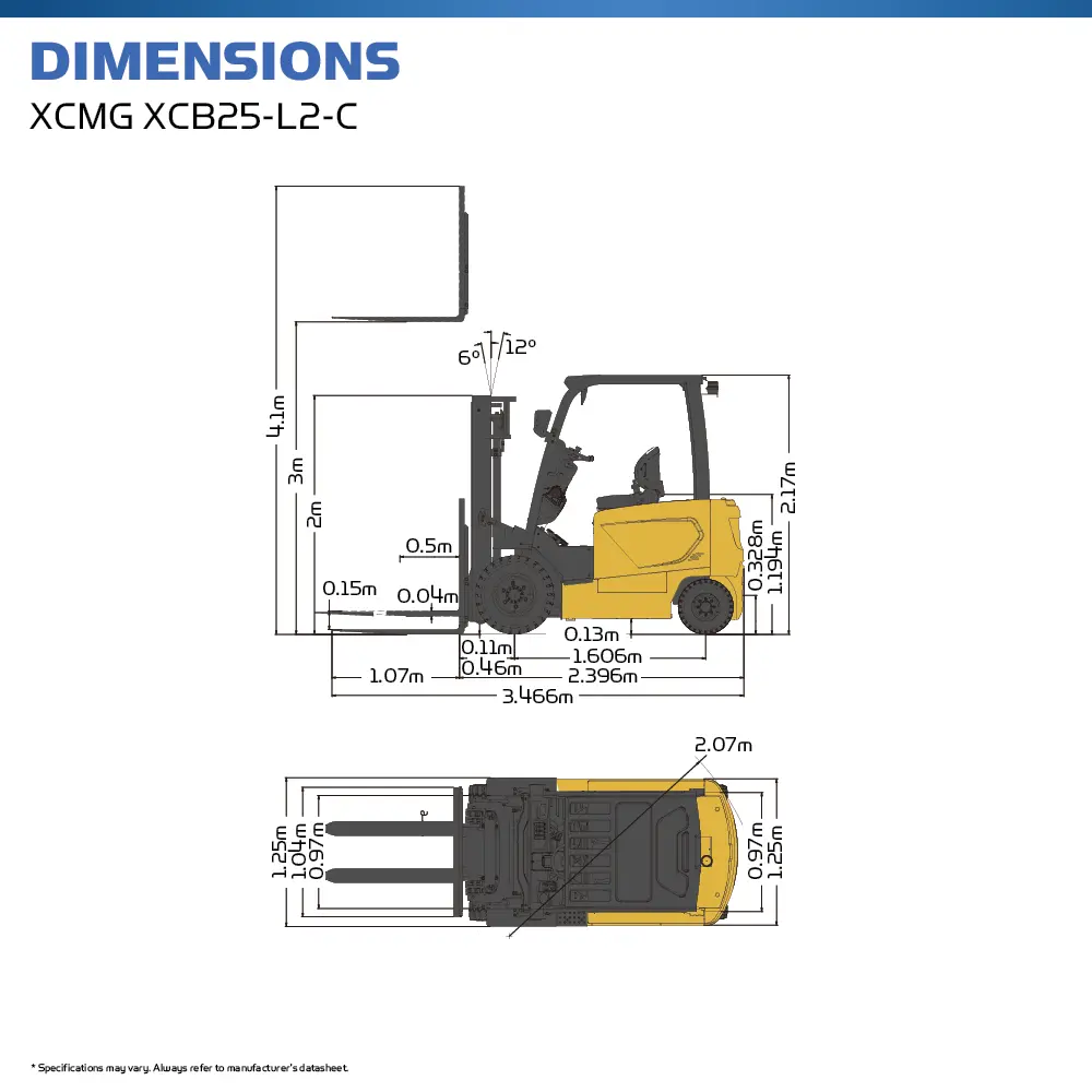 XCMG XCB25 L2-C - Counter Balance Forklifts - Hire Safe Solutions